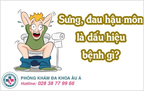 đau hậu môn, sưng hậu môn