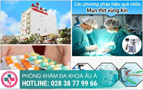 mọc mụn thịt ở môi lớn môi bé