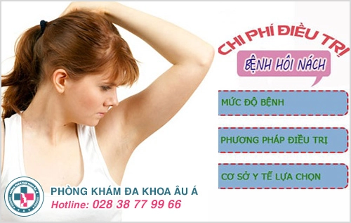 Chi phí chữa hôi nách hết bao nhiêu tiền?