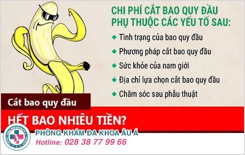 cắt bao quy đầu mất bao nhiêu tiền