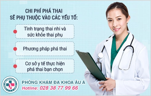 Chi phí phá thai 1 tháng, 2 tháng, 3 tháng