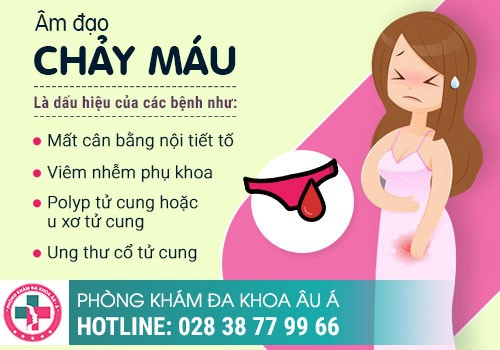 CHƯA ĐẾN THÁNG MÀ RA MÁU LÀ VÌ ĐÂU?